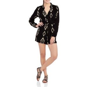 Miss Chievous Black Aztec Romper